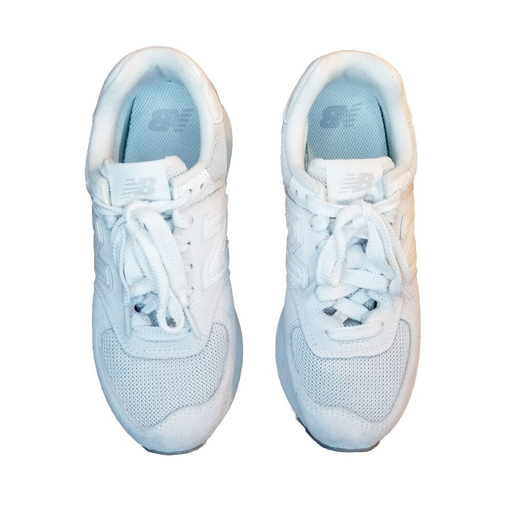 New Balance 574 Plus Women's Size 6.5 Light Gray Running Shoes Sneakers WL574ZSC